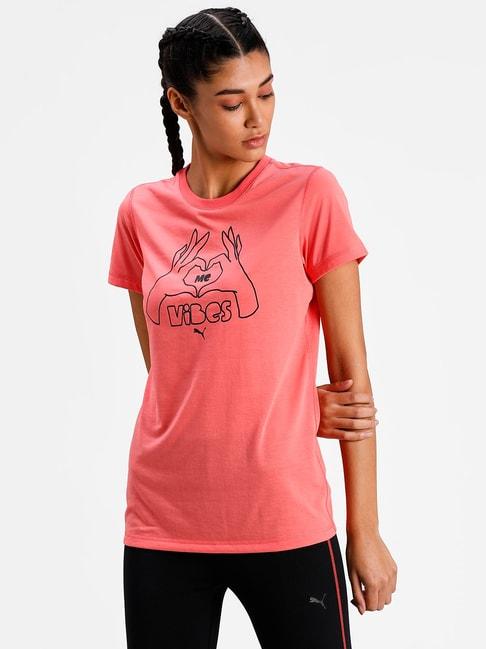 Puma Coral Printed T-Shirt