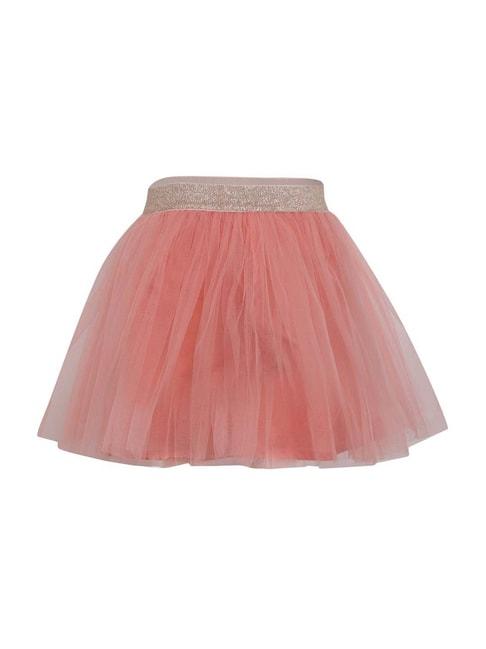 A Little Fable Kids Peach Regular Rise Skirt