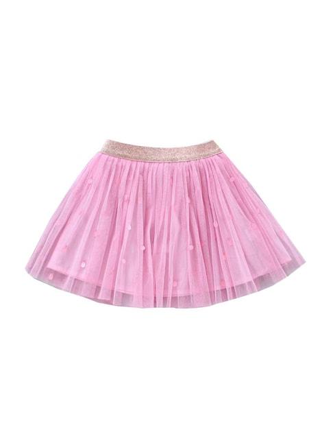 A Little Fable Kids Pink Embellished Skirt