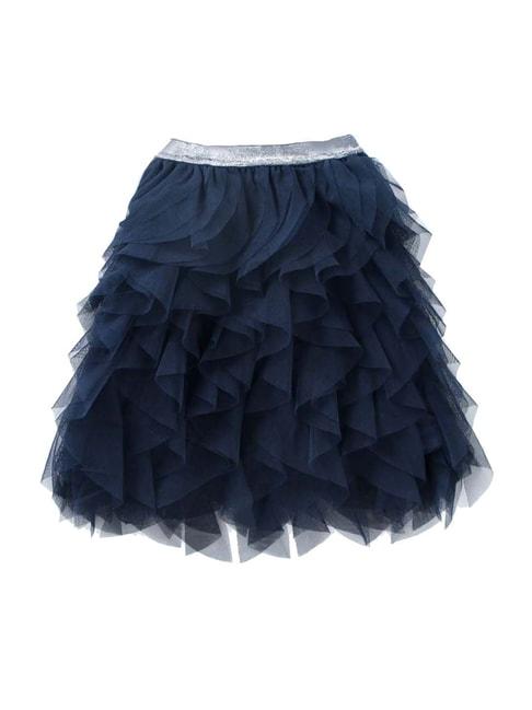 A Little Fable Kids Navy Regular Rise Skirt