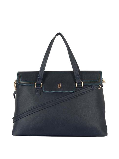 baggit-navy-solid-large-handbag