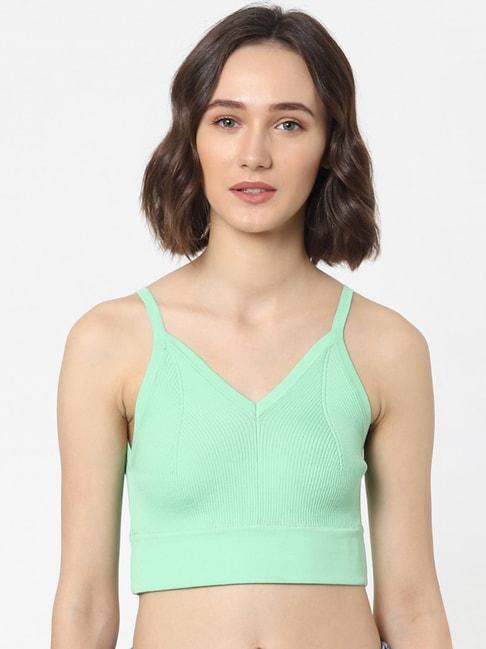 only-green-v-neck-top