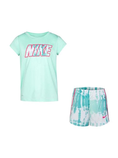 nike-kids-mint-foam-logo-print-t-shirt-&-shorts