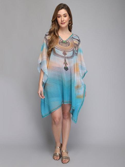 aditi-wasan-multicolor-printed-kaftan-dress