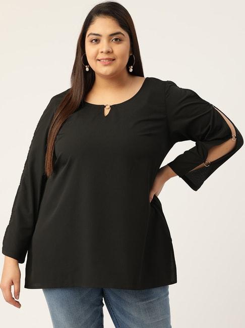 theRebelinme Black A-Line Top