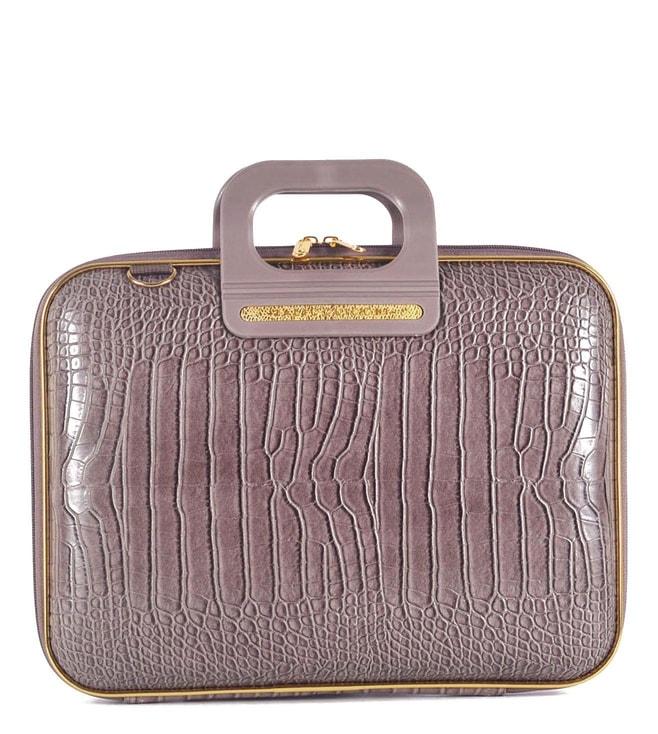 bombata-gold-cocco-arezzo-taupe-13"-laptop-briefcase