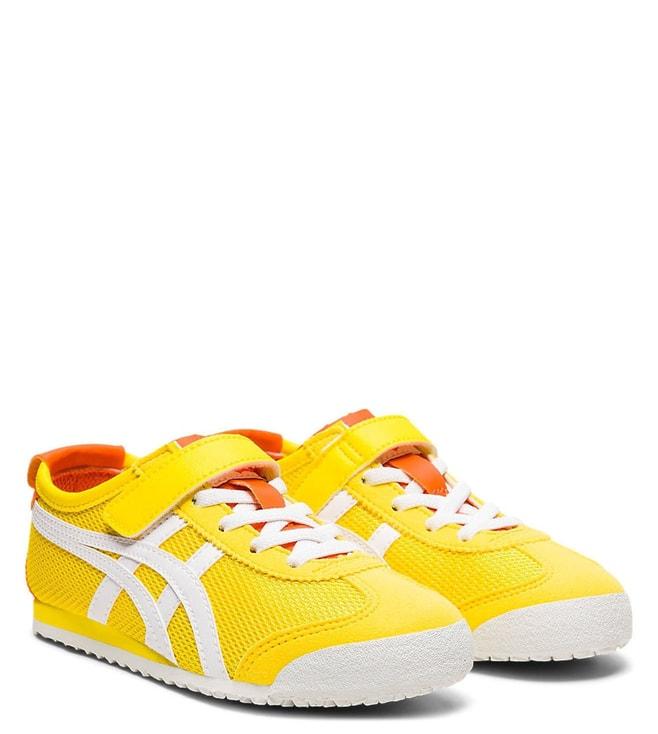 Onitsuka Tiger Kids Vibrant Yellow & White Mexico 66 PS Sneakers