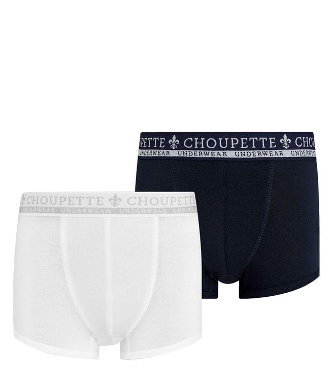 Choupette Kids White & Blue Logo Regular Fit Boxers Set