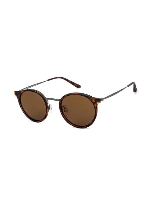 Vincent Chase by Lenskart VC S11164 Brown Polarized Round Sunglasses