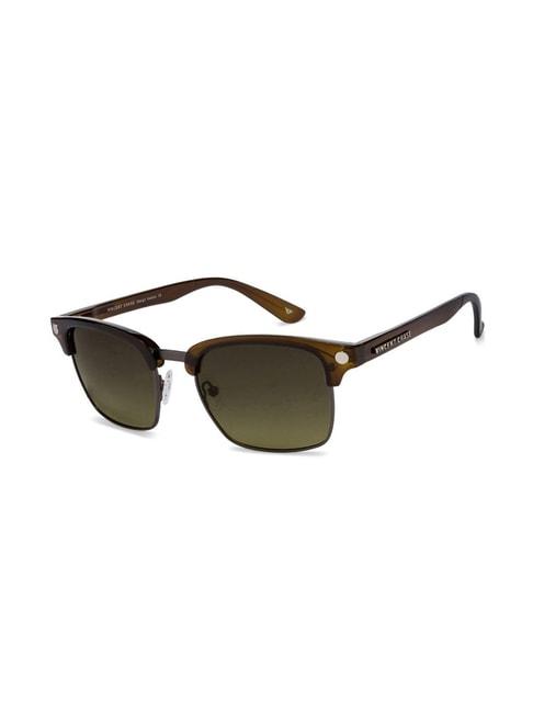 Vincent Chase by Lenskart VC S10681/P Green Polarized Clubmaster Sunglasses