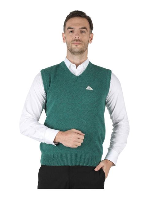 monte-carlo-green-v-neck-sweater
