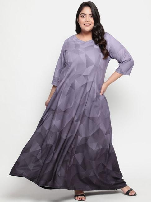 amydus-grey-&-purple-printed-dress