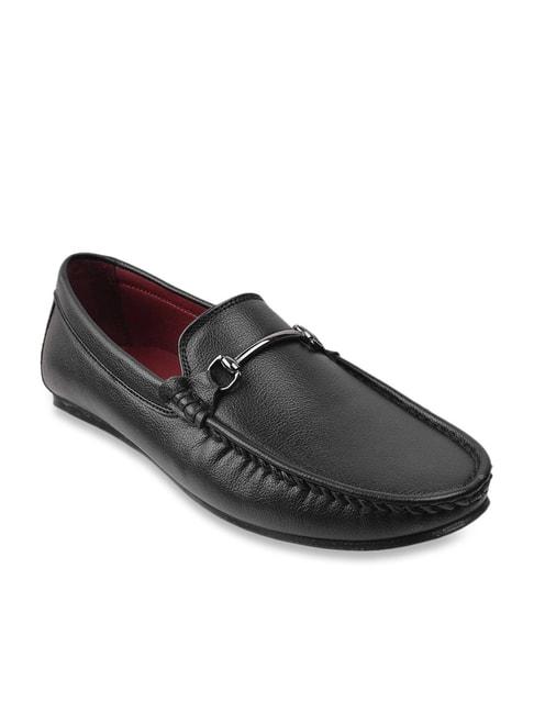Mochi Men's Black Casual Loafers