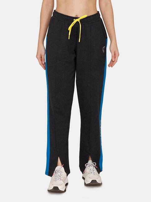 Zelocity by Zivame Black Relaxed Fit Trackpants