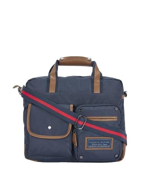 tommy-hilfiger-franklin-professional-blue-polyester-medium-laptop-messenger-bag