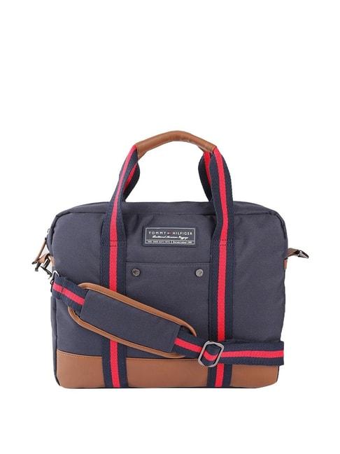 tommy-hilfiger-franklin-professional-plus-blue-polyester-medium-laptop-messenger-bag