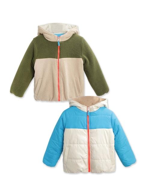 Cherry Crumble By Nitt Hyman Kids Multicolor Quilted Reversible Jacket