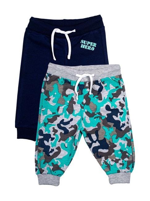 mee-mee-kids-multicolor-cotton-camouflage-joggers---pack-of-2