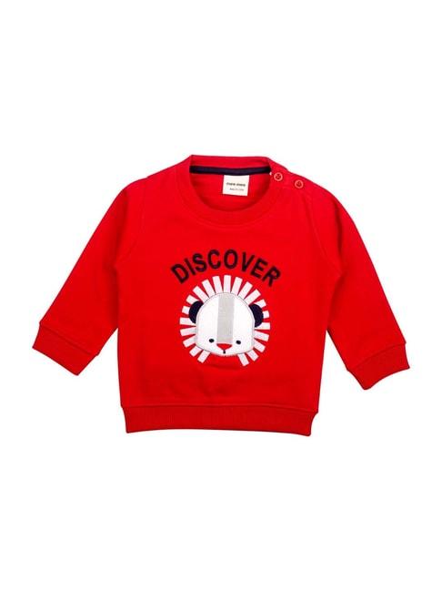 Mee Mee Kids Red Embroidered T-Shirt