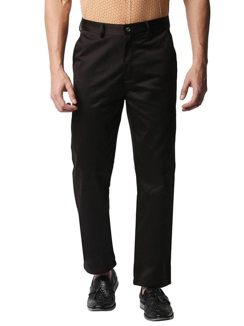 Basics Coffee Brown Comfort Fit Trousers