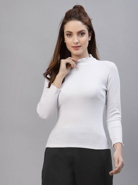 friskers-white-slim-fit-top