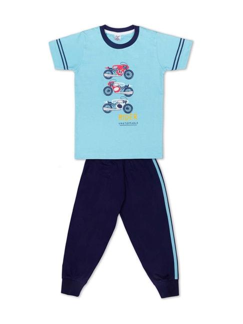 todd-n-teen-kids-blue-cotton-printed-t-shirt-&-joggers