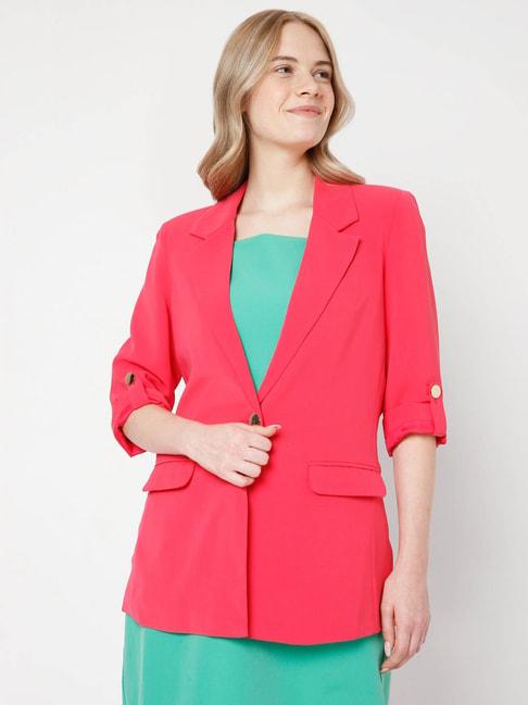 vero-moda-pink-regular-fit-blazer