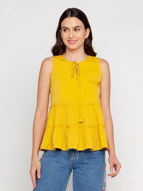 Zink London Yellow A-Line Top