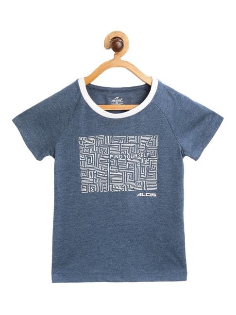 alcis-kids-blue-printed-t-shirt