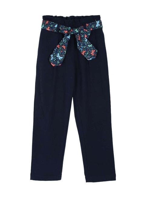 Allen Solly Junior Navy Mid Rise Trousers