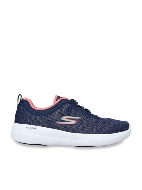 skechers-women's-go-walk-stability-coco-jazz-navy-coral-walking-shoes