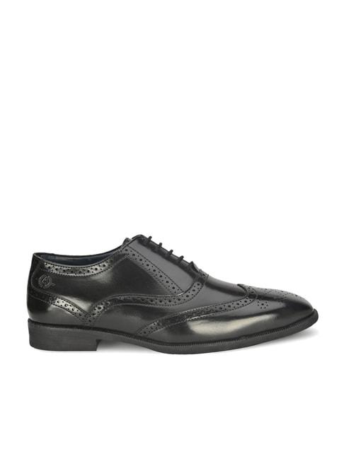 Alberto Torresi Men's Black Brogue Shoes