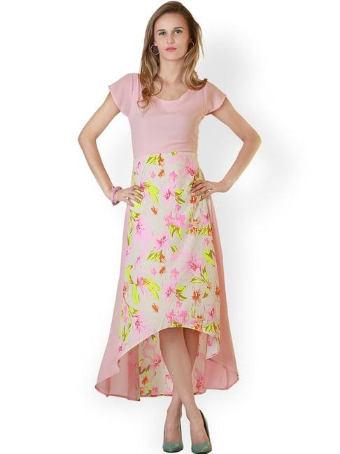 belle-fille-pink-floral-print-dress