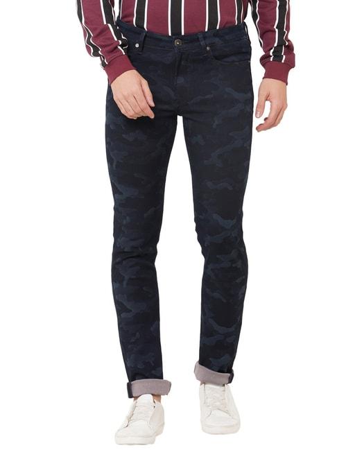 Pepe Jeans Blue Regular Fit Camouflage Jeans