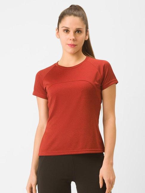 Globus Red Regular Fit Sports T-shirt