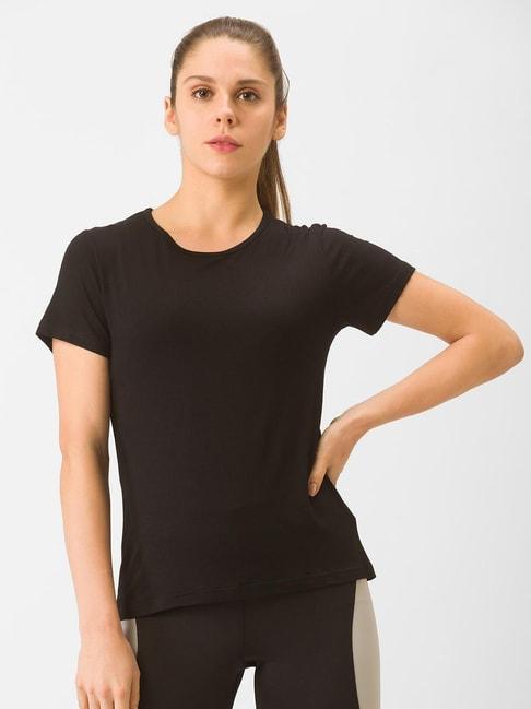 globus-black-regular-fit-sports-t-shirt