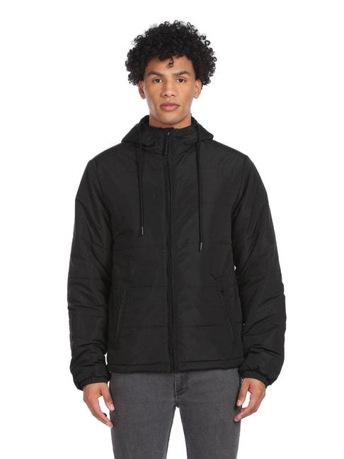 aeropostale-black-regular-fit-hooded-jackets
