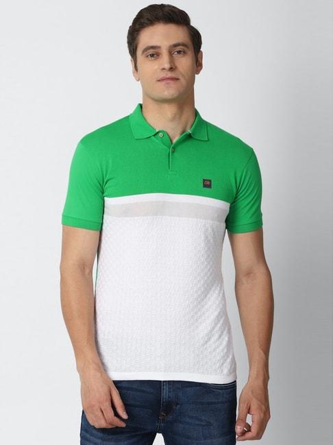 peter-england-white-slim-fit-printed-polo-t-shirt