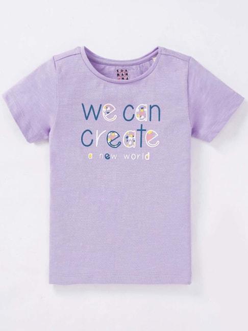 ed-a-mamma-kids-purple-cotton-printed-t-shirt