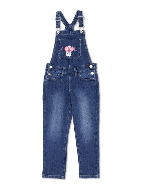united-colors-of-benetton-kids-blue-solid-dungaree