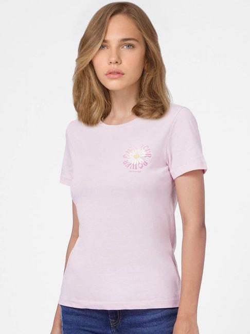 Only Baby Pink Regular Fit T-shirt