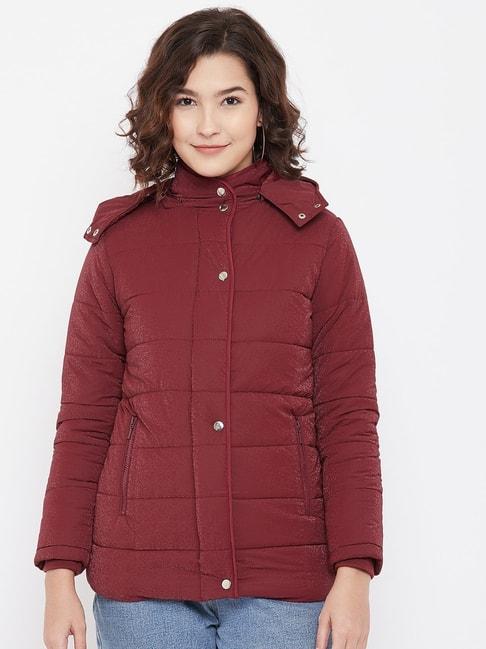 Crimsoune Club Maroon Quilted Jacket