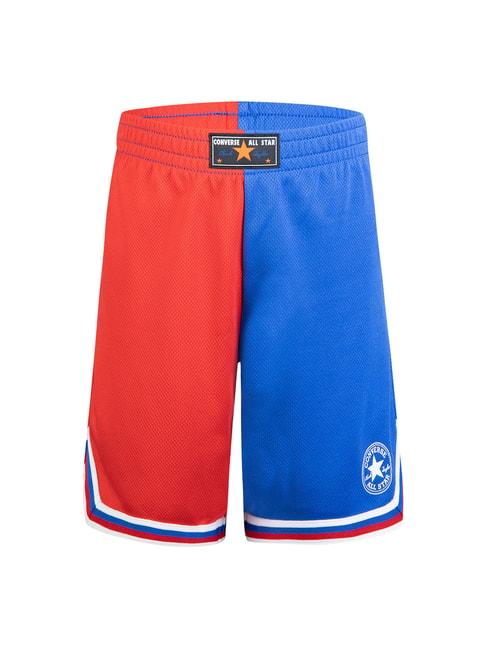 Converse Kids Red & Blue Color Block Shorts