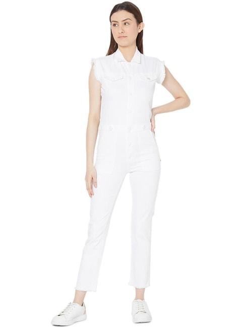 spykar-white-jumpsuit