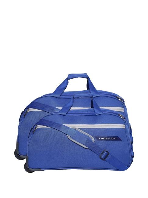 lavie-sport-blue-medium-duffle-trolley-bag
