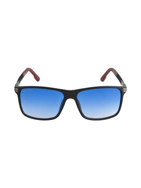 Ted Smith MOZART_C3 Blue Gradient Square Sunglasses