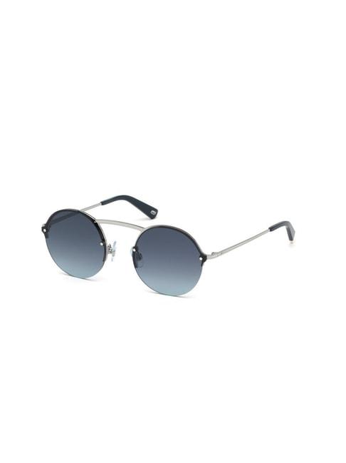 Web Eyewear Blue Round Unisex Sunglasses