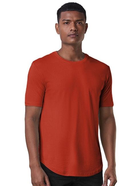 The Souled Store Red Cotton Regular Fit T-Shirt