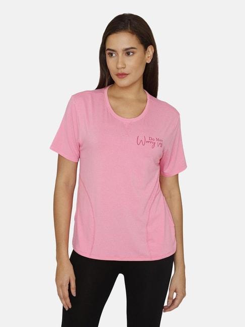 zivame-pink-graphic-print-t-shirt
