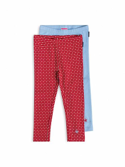 Beverly Hills Polo Club Kids Multicolor Printed Leggings (Pack Of 2)